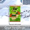 G128 - Christmas Garden Flag, Christmas Themed Decorations - Christmas Mittens, | 12x18 Inch | Printed 150D Polyester - Rustic Holiday Seasonal Outdoor Flag